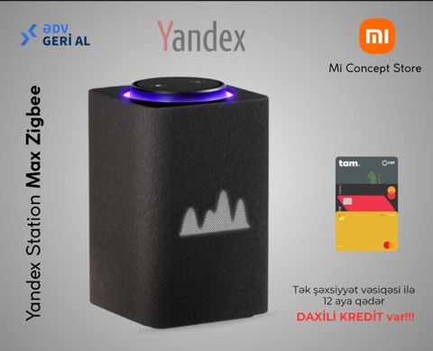 Ağıllı dinamik "Yandex Station Max Zigbee Black" — Bakı