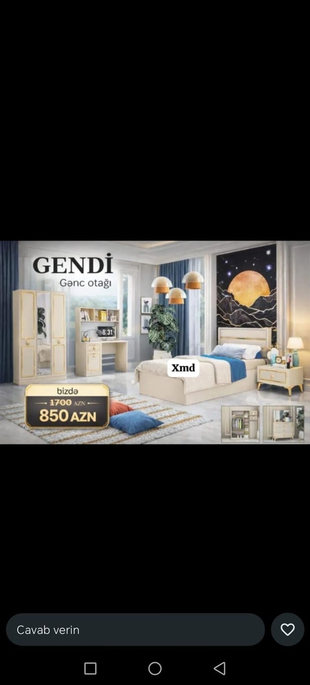 Gənc yataq dəstləri 1) Gənc yataq dəsti – 499 AZN - Komplekt: dolab + — Uşaq mebeli dəstləri, Bakı (10)