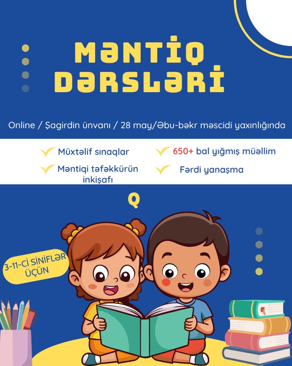 Repetitor, Məntiq, Azərbaycan dili, İmtahanlara hazırlıq, Abituriyent hazırlığı — Fərdi dərslər, Bakı (2)