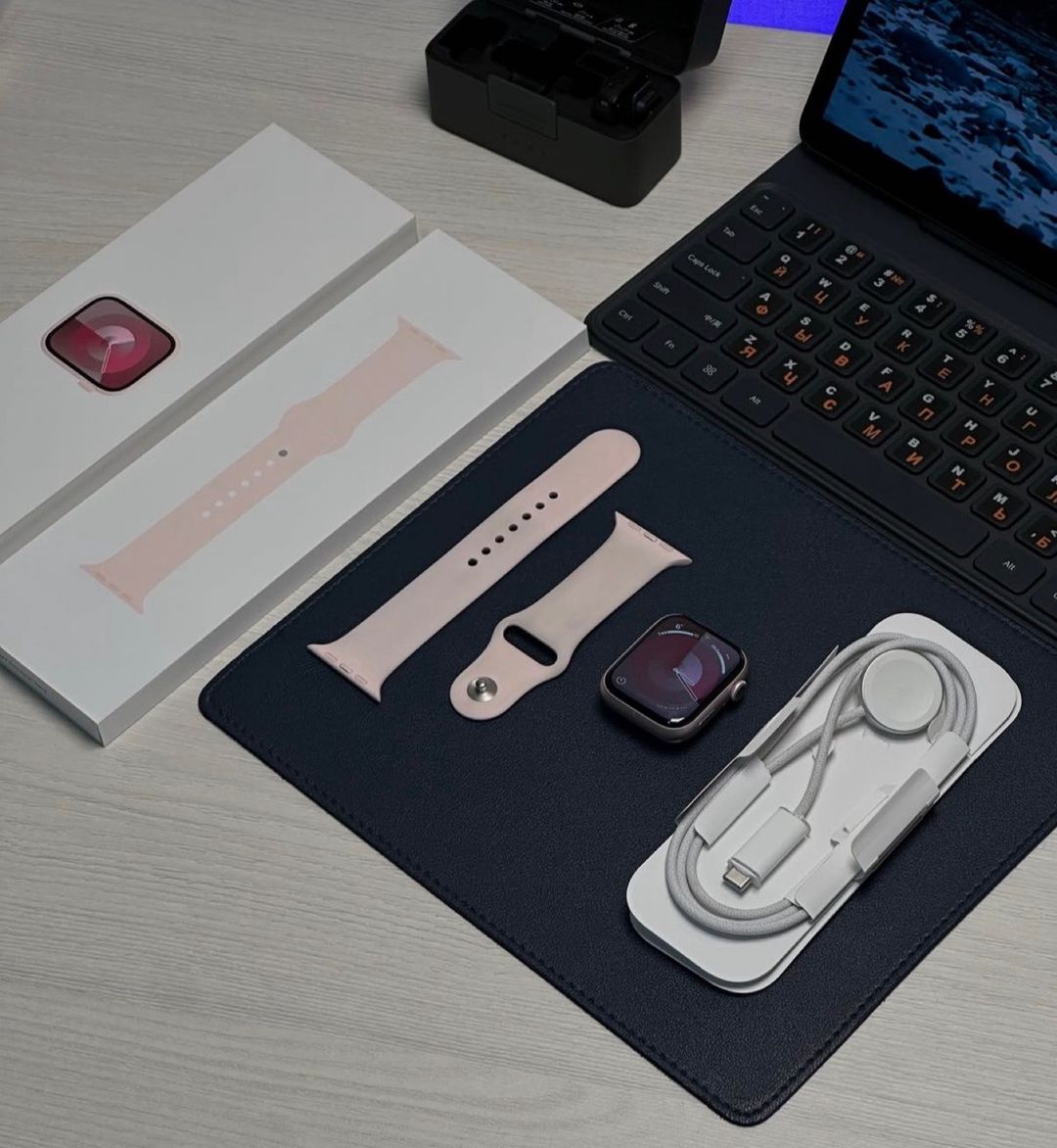 Apple Watch Series 9 Aluminum Pink 45mm — Ağıllı saatlar və biləkliklər, Bakı (3)