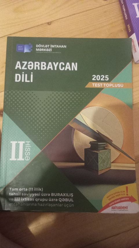 Məhsul: DİM “Test Toplusu 2025” dəsti Tərkib: - Azərbaycan dili – I — Bakı