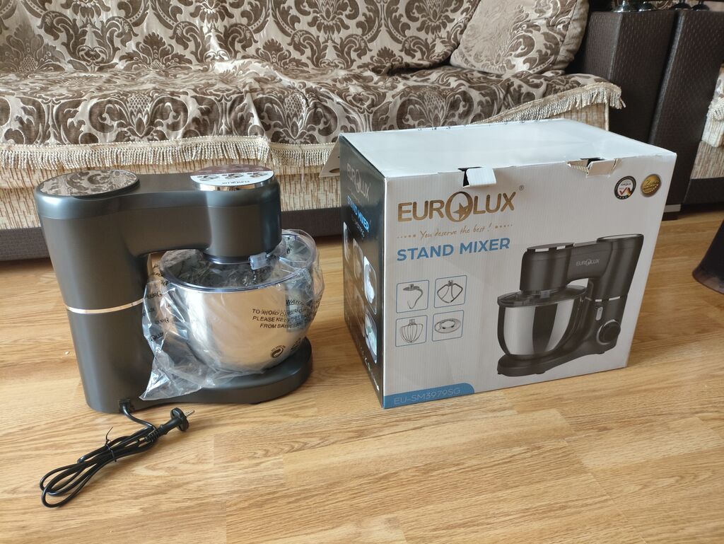Eurolux Stand Mixer – EU-SM3920SG - Güclü masaüstü mikser, xəmir və — Blenderlər, xırdalayanlar və mikserlər, Bakı (2)