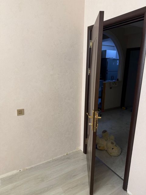 İç qapı – tünd palıd rəngli, şüşə dekorlu model - Material — Bakı