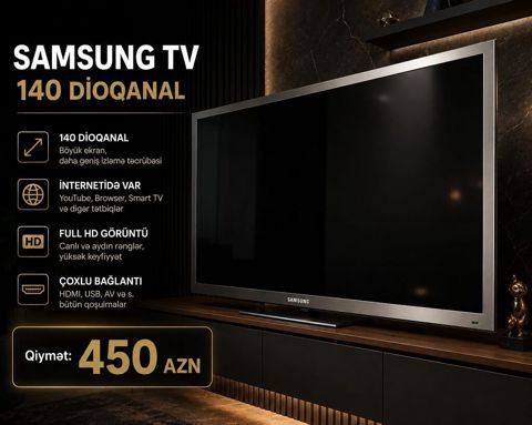 Televizor satılır 450 manata ünvan xırdalan 150 ekrandı & AF5401 — Digah