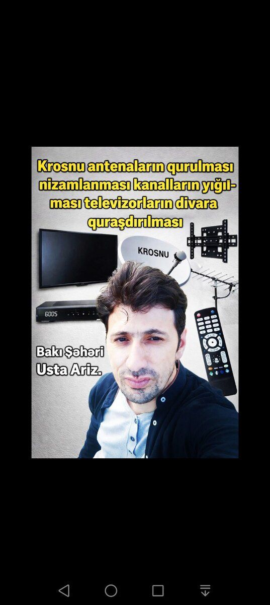 Peyk anten ustası — Aparatların təmiri və quraşdırılması, Bakı (2)