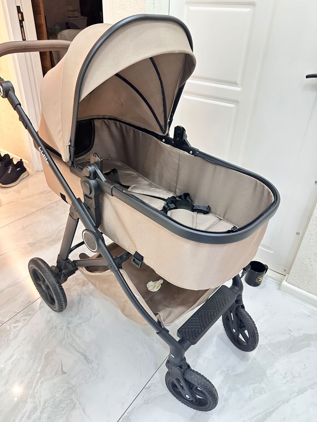 Kidilo 2-in-1 uşaq arabası + avtokreslo (beşik modullu) - Rəng — Arabalalar, Bakı (2)