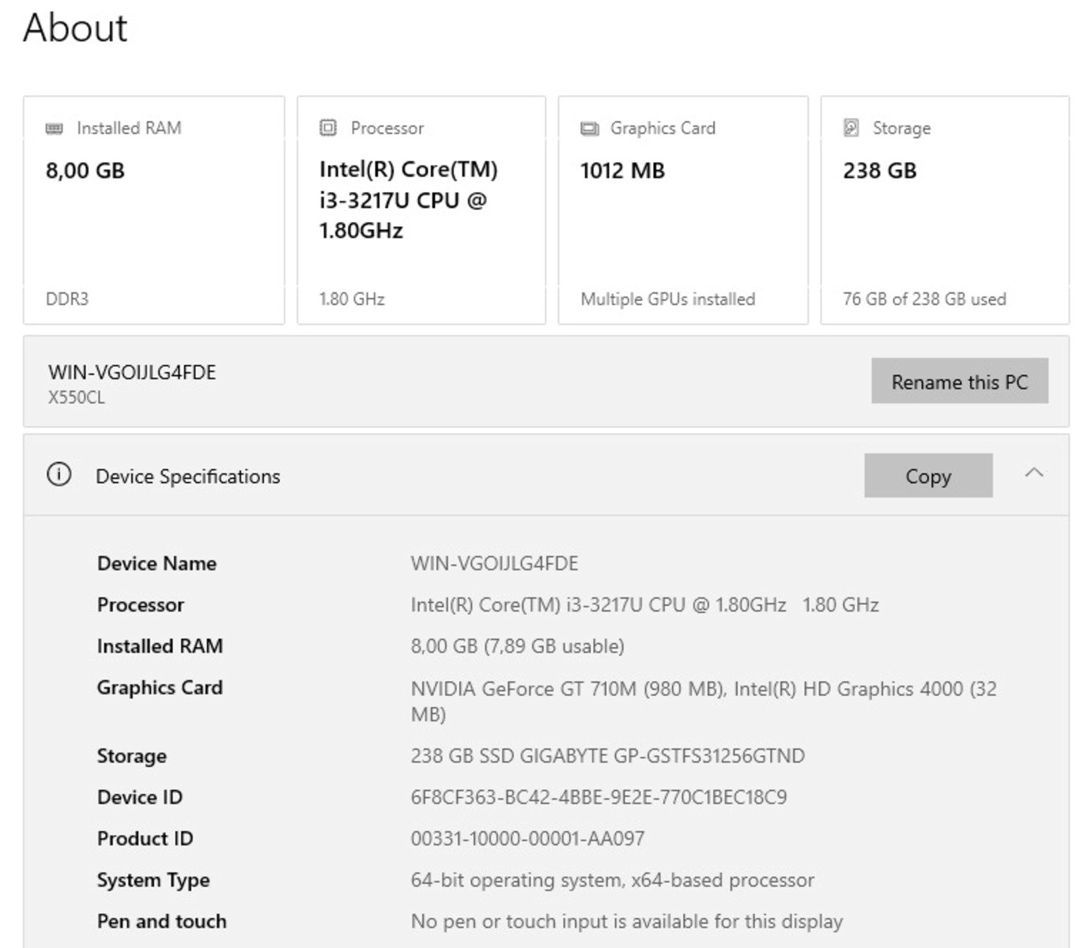 ASUS X550CL Core i3 8GB RAM 256 GB SSD nvıdıa — Noutbuklar, Bakı (2)