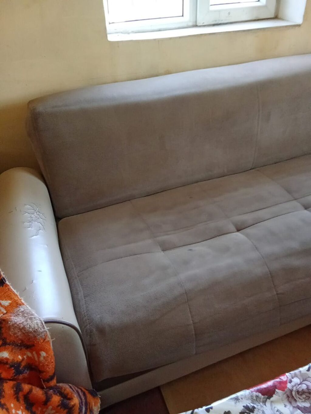 Oturacaq dəsti – 1 divan + 2 kreslo - Dizayn: Müasir xəttlər, parça — Divanlər, Masazır (5)