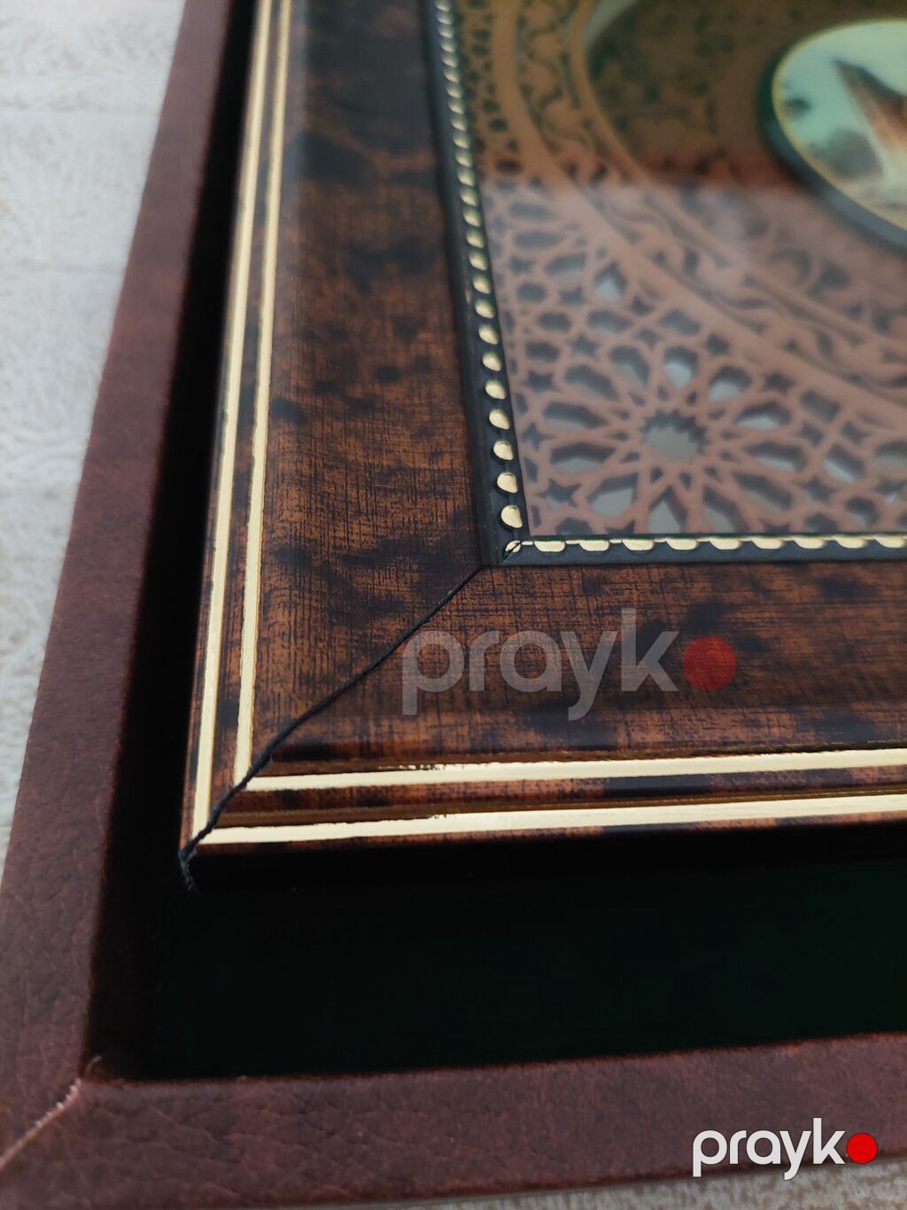 Taxta suvenir tablo – oyma naxışlı, şüşəaltı kompozisiyalı — Şəkillər, plakatlular və çərçivələr, Bakı (4)