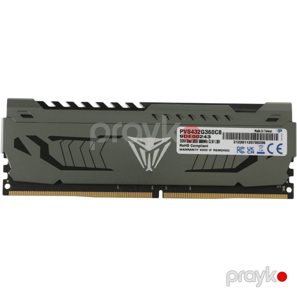 Patriot Viper Steel 32GB 3000MHZ CL16 Udımm Single PVS432G300C6 — Operativ yaddaş, Bakı (2)