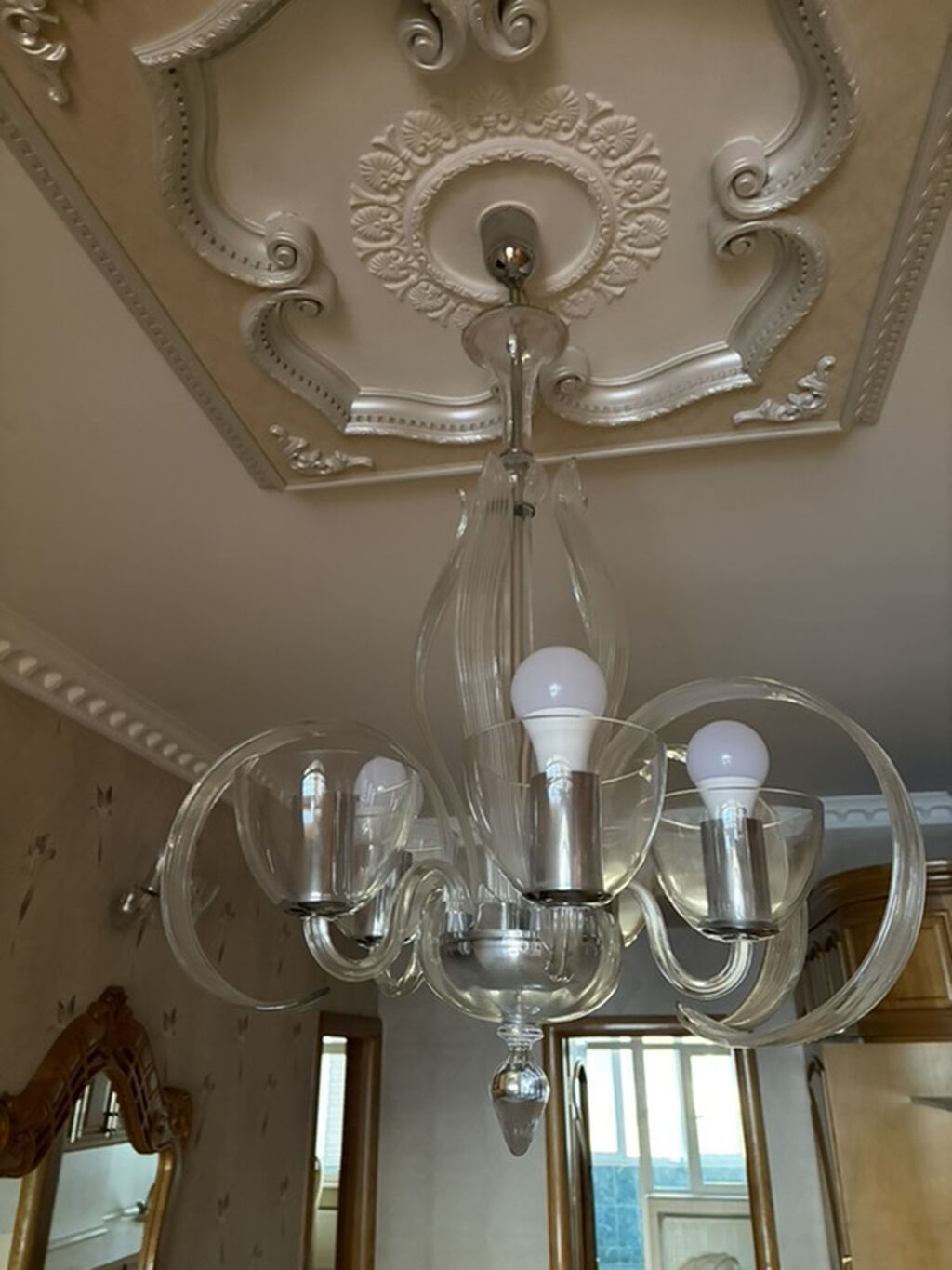 Çılçıraq, 5 lampa, Şüşə — Tavan is?qlar? v? cilc?raqlar, Bakı (2)