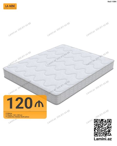 Məhsul: Matras Ölçü: 160 x 200 sm Qiymət: 120 Çatdırılma — Bakı