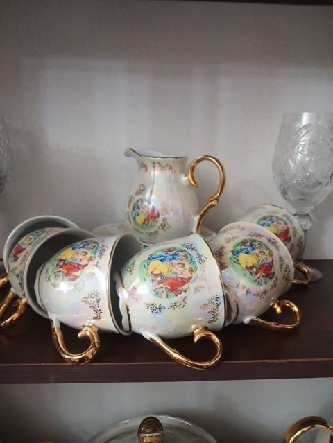 Çay dəsti, rəng - Ağ, Farfor — Şabran