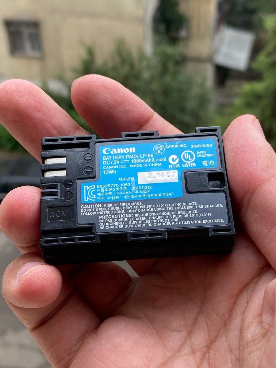 Canon Battery LP-E6 — Foto və video texnikası, Bakı (2)