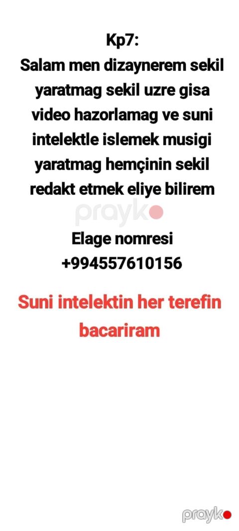 Xidmət: Dizayn, foto və video işlənməsi, AI ilə yaradıcılıq - Şəkil — Bakı