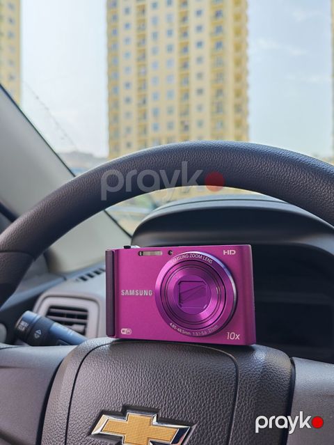 Samsung kompakt fotoaparat - Rəng: bənövşəyi/metalik - Linza: Samsung — Güzdək