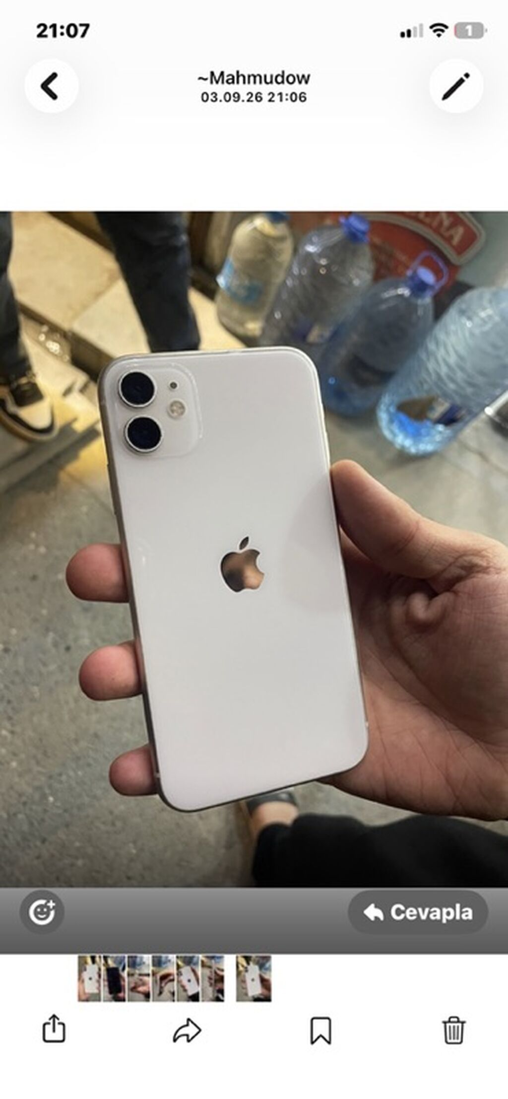 IPhone 11, Ağ, Simsiz şarj — Apple iPhone, Güzdək (3)