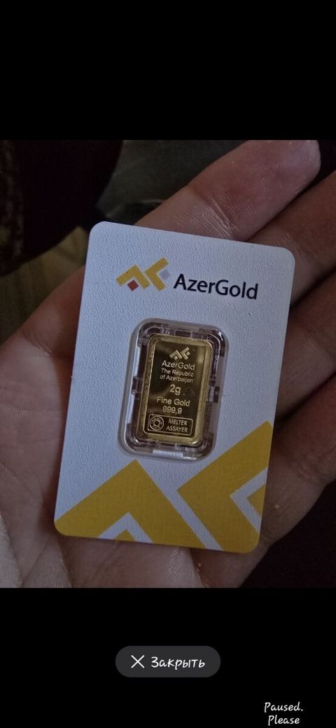 Qızıl külçə Azərgold — Bakı