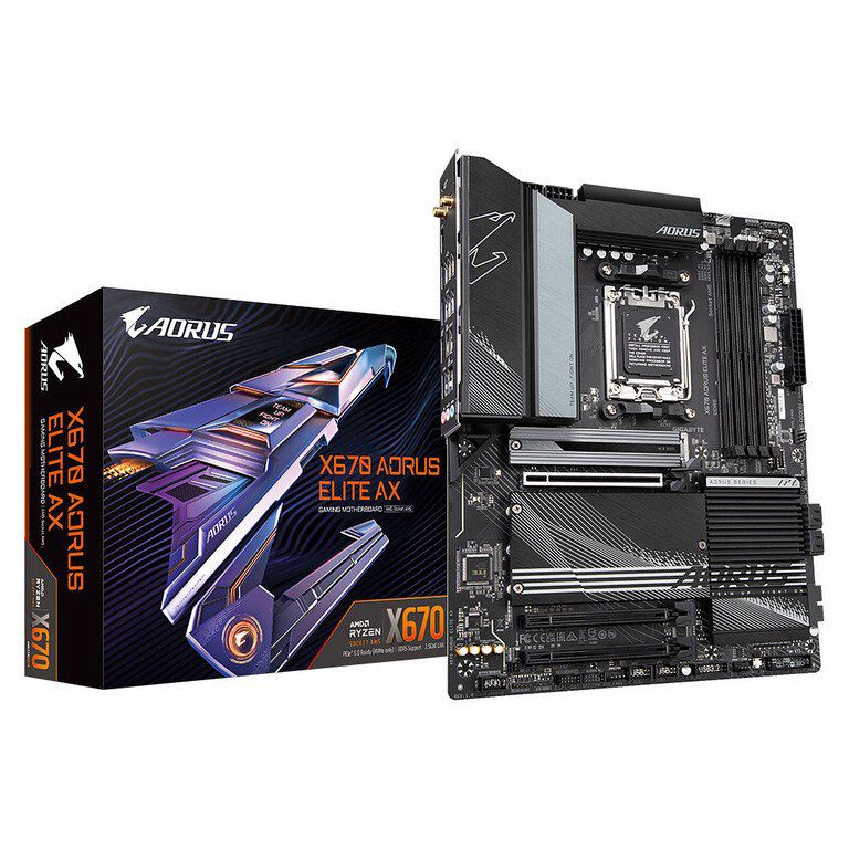 Ana plata "Gigabyte X670 Aorus Elite AX Wi-Fi" — Kompüterlər və noutbuklar, Bakı (2)