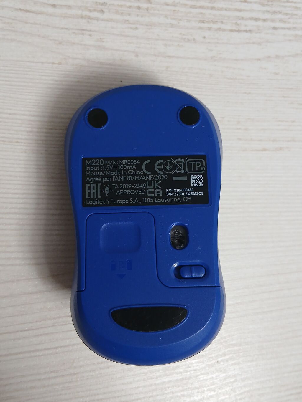 Logitech M220 Silent Blue. Istifadə olunmayıb — Klaviaturalar və siçanlar, Bakı (2)