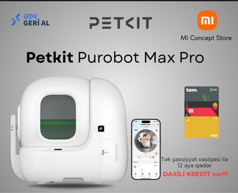 Pişiklər üçün bio-tualet "Petkit Purobot Max Pro" — Bakı