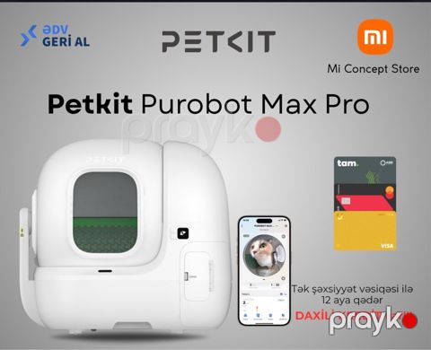 Pişiklər üçün bio-tualet "Petkit Purobot Max Pro" — Bakı