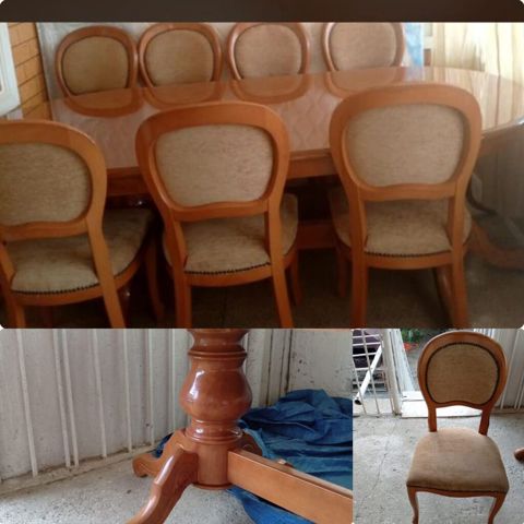 Masa desti. 550azn. Masa acılmir. 8 stulla. Yaxsi veziyyetde ünvan — Mehdiabad