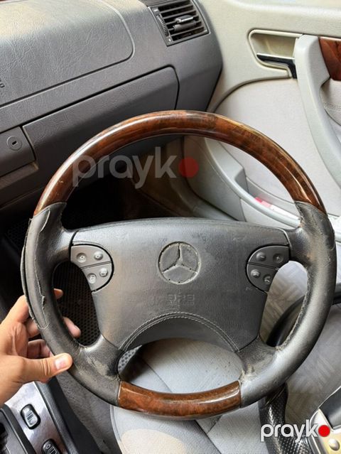 Mercedes-Benz taxta-dəri sükan - Orijinal Mercedes-Benz sükanı — Novxanı