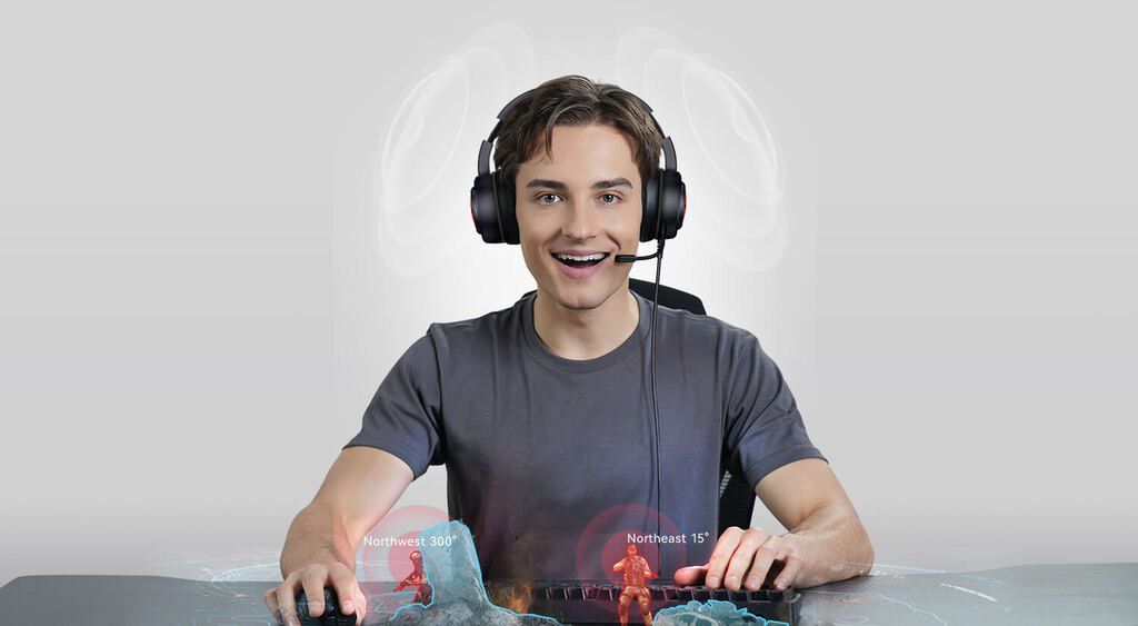Headphones "Edifier G20 Virtual 7.1 Surround Sound Gaming Headset, Φ50mm unit, 100dB, 20H — Səs texnikası, Bakı (2)