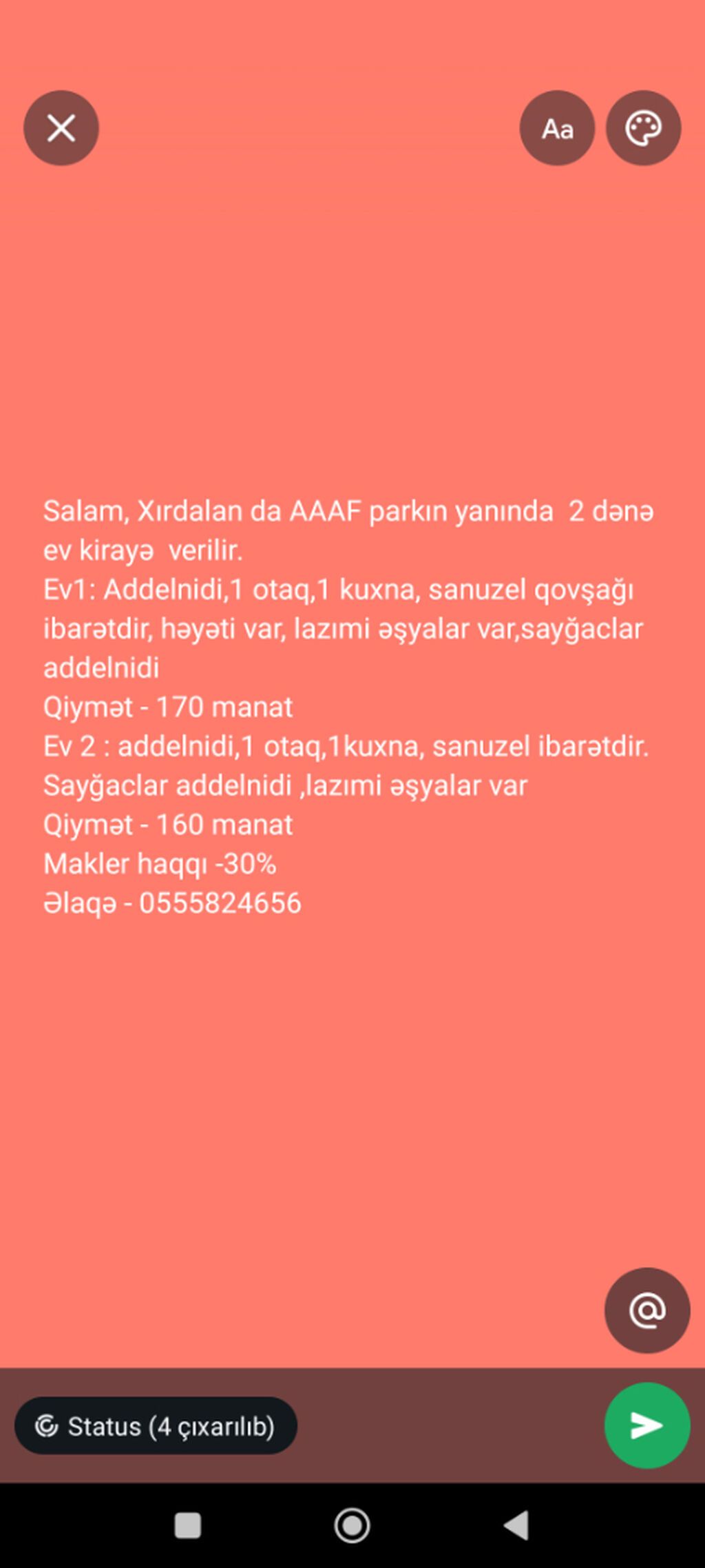 Uzunmüddətli kirayə evlər — Ev, villa, Xırdalan