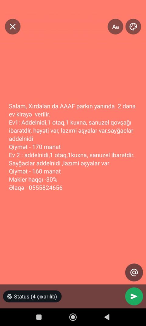 Uzunmüddətli kirayə evlər — Xırdalan