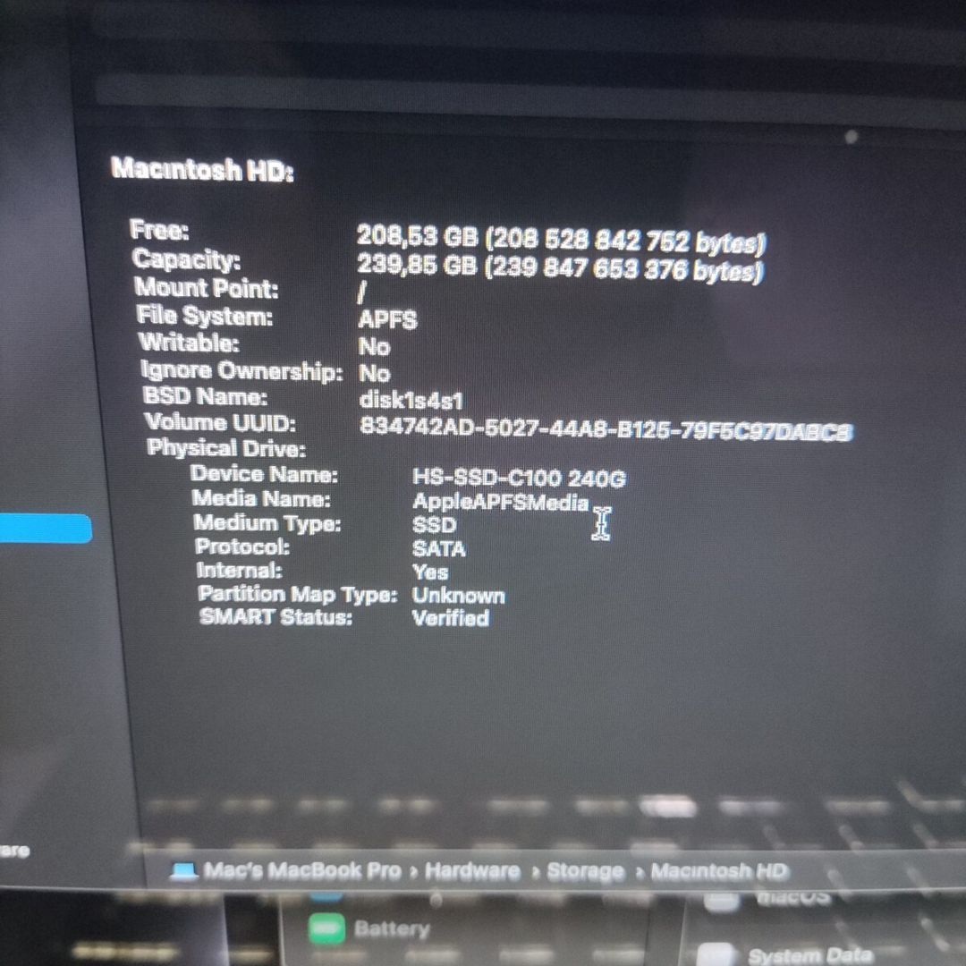 Apple MacBook Pro 13, core i7, 16GB RAM, SSD 256 — Noutbuklar, Bakı (9)