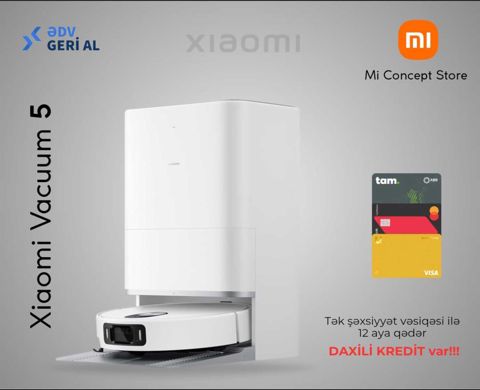 Robot tozsoran "Xiaomi Robot Vacuum 5" — Bakı
