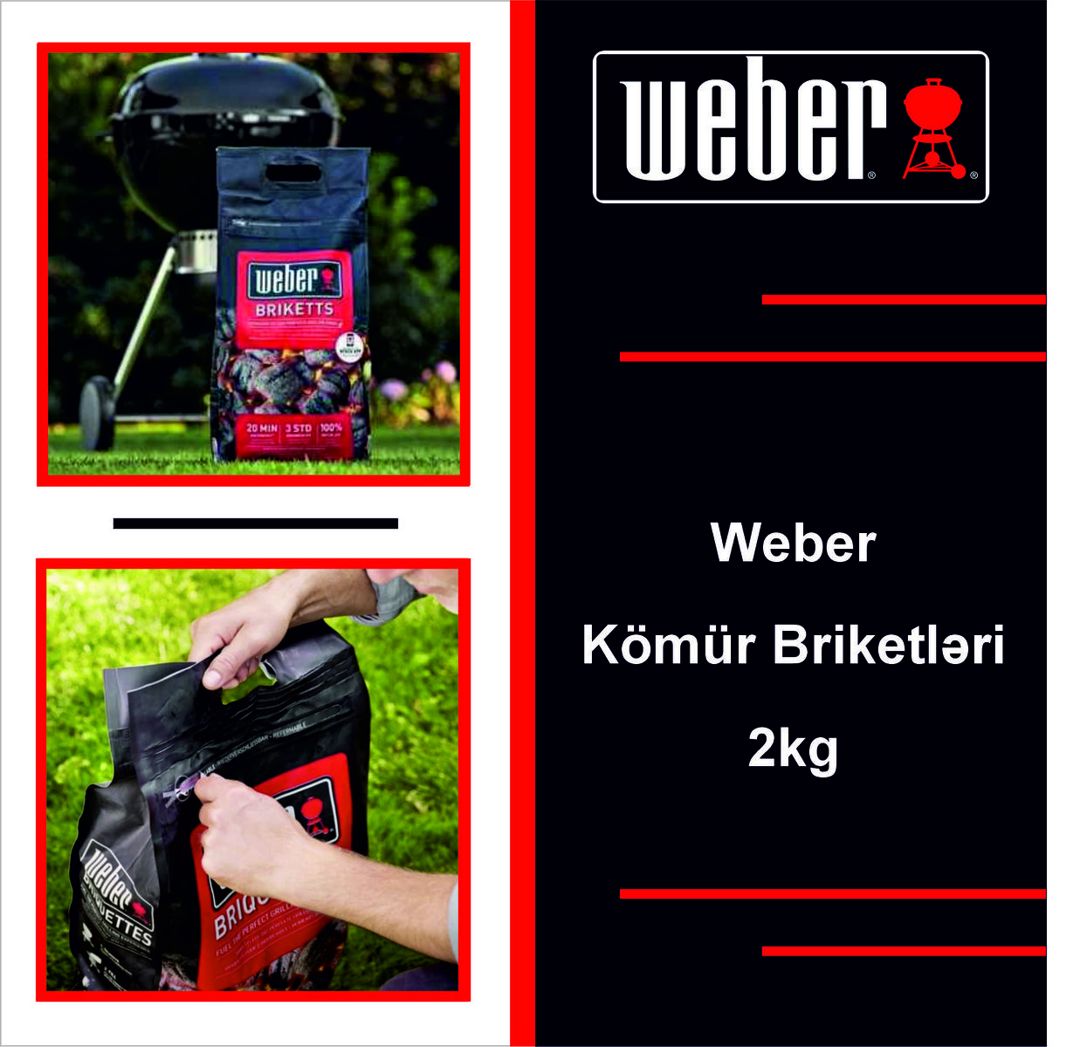 Weber Kömür Briketləri (2 KG) — Dacha və bağ, Bakı (2)
