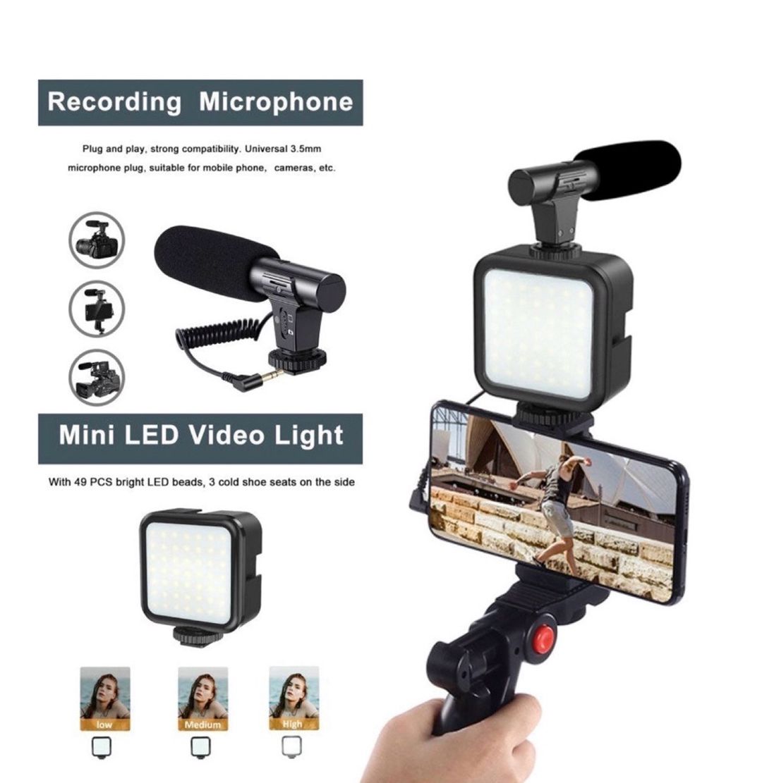 AY-49 Video-Making Kit – Vlogging Tripod — Foto və video texnikası, Bakı (3)