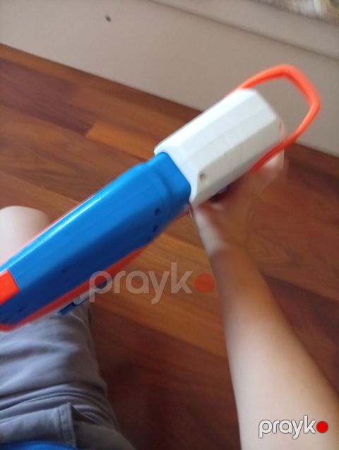 Nerf oyuncaq tapançası – 6 lüləli dart atıcı - Rənglər: mavi, ağ və — Bakı