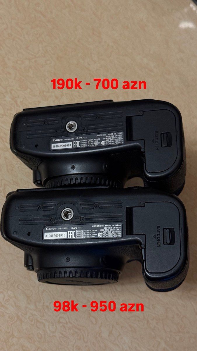 Fotoaparat Canon 6D Mark 2 — Foto və video texnikası, Bakı (4)