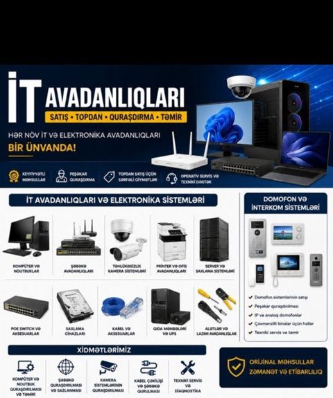 Elektronika IT avadanlıqlarının quraşdırılması — Bakı
