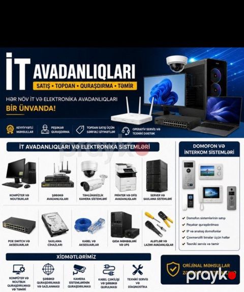 Elektronika IT avadanlıqlarının quraşdırılması — Bakı