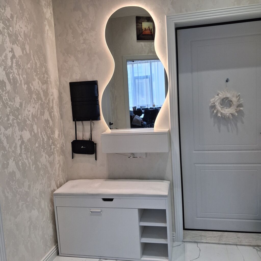 Dəhliz üçün funksional mebel dəsti - Rəng: ağ - Komplekt: yumşaq — Xol üçün, Bakı (2)