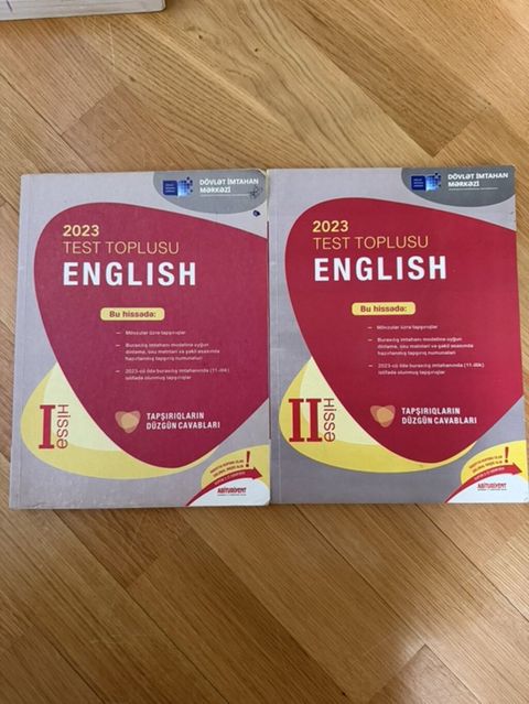 2023 Test Toplusu – English DİM I və II hissə test toplusu ingilis — Bakı