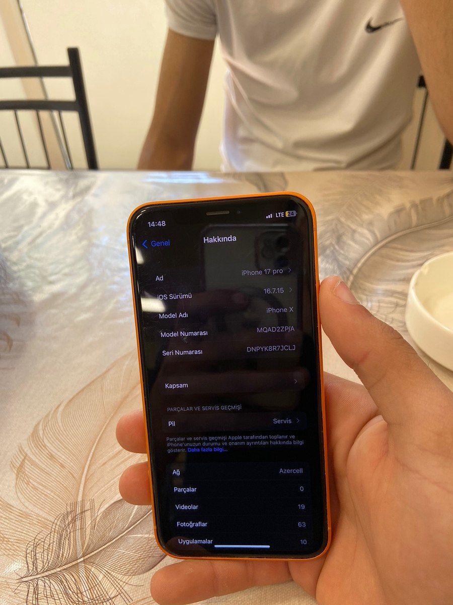 Apple iPhone X Silver 64GB 3GB Yaddaş — Apple iPhone, Bakı (4)