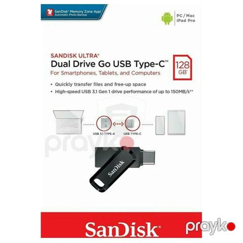 Flaş kart "SanDisk 128GB Ultra Dual Drive Go USB Type-C Flash" — Bakı