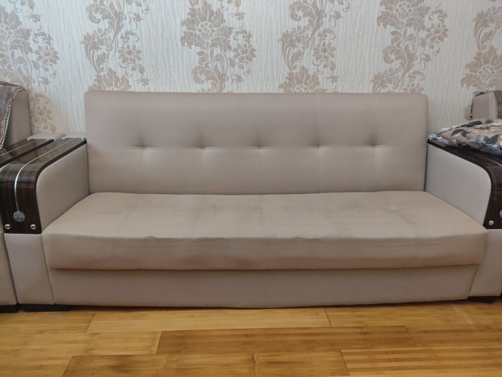İşlənmiş, Divan-kravat, 2 kreslo, Bazalı, Açılan — Yumşaq mobilya dəstləri, Bakı (4)