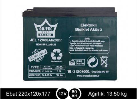 Batareya Volta Vrla 12v 80ah — Bakı