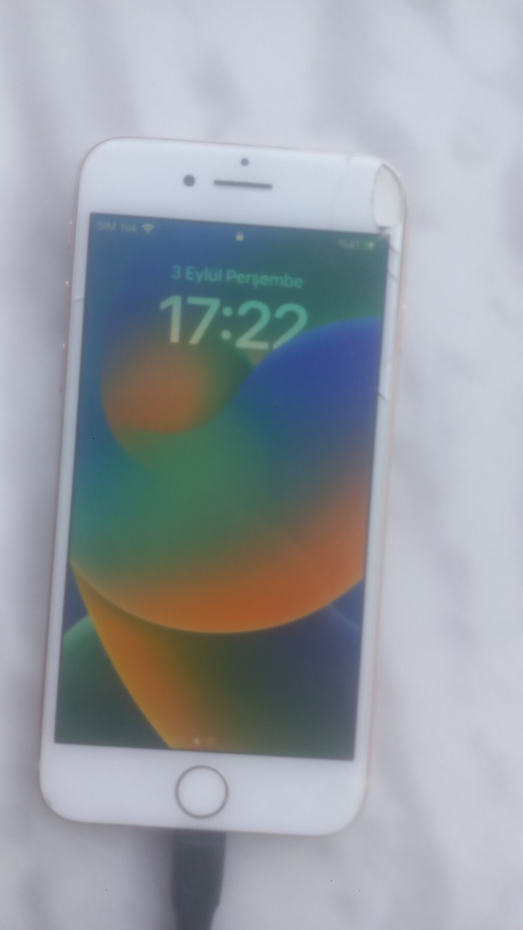 IPhone 8, 64 GB, Ağ, Qırıq — Apple iPhone, Qusar (2)