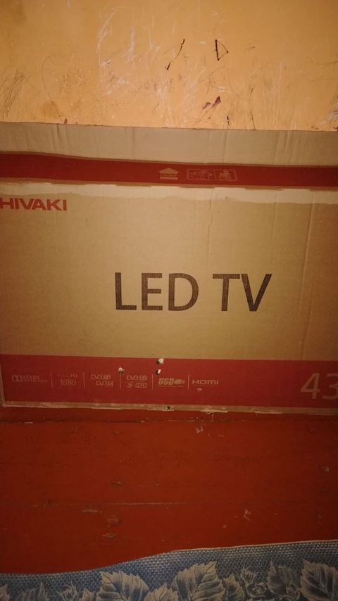 Yeni Televizor Shivaki LED ekran 43" FHD (1920x1080), Ünvandan götürmə — Şəki