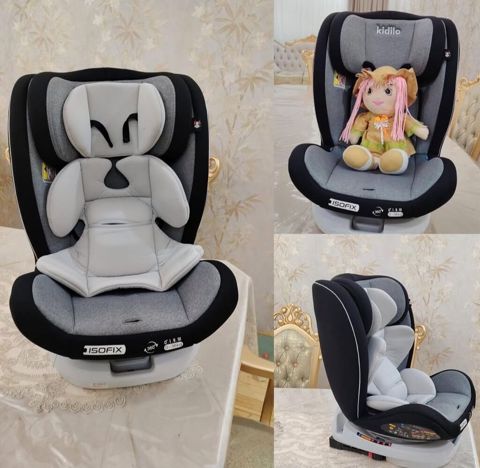 Uşaq avtomobil oturacağı – Kidillo, ISOFIX-li, 360° fırlanan baza — Bakı
