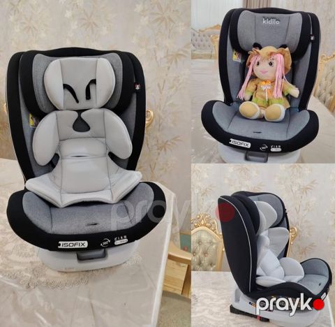 Uşaq avtomobil oturacağı – Kidillo, ISOFIX-li, 360° fırlanan baza — Bakı