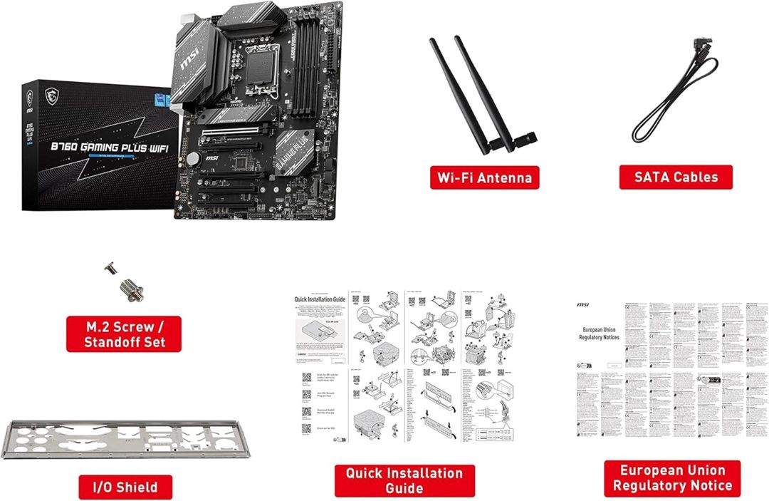 Ana plata MSI B760 Gaming Plus WiFi — Kompüterlər və noutbuklar, Bakı (6)